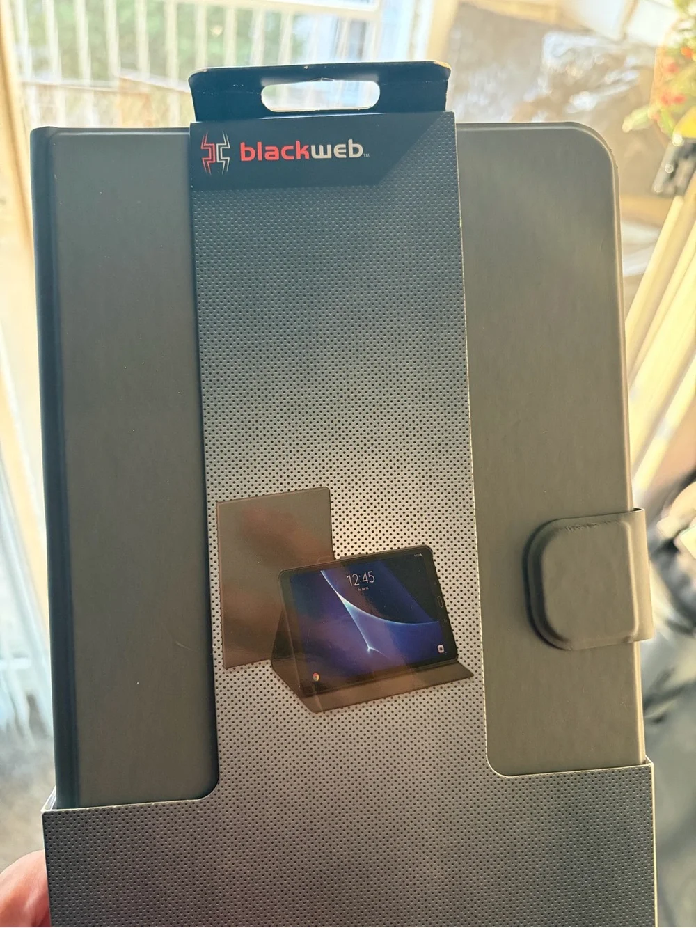 Blackweb Gray Snap-In Folio Case for Samsung Galaxy Tablet